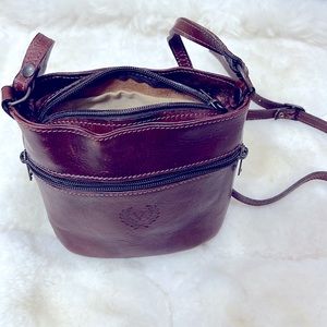 Leather crossbody